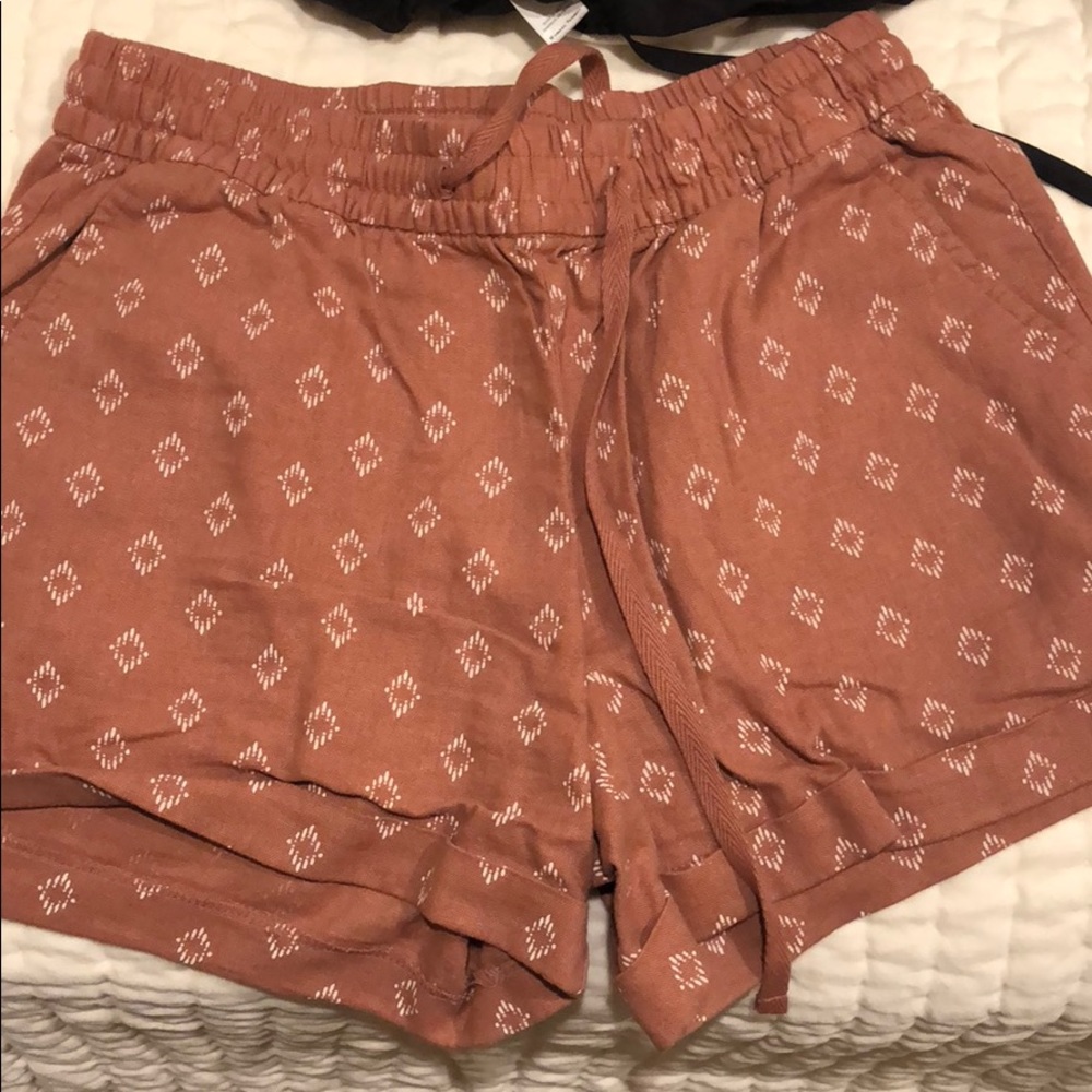 linen shorts! super cute color and pattern